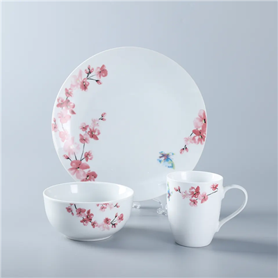 Cherry Blossom Print Ceramic Dinnerware Set suppliers
