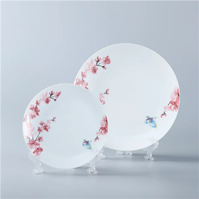 Cherry Blossom Print Ceramic Dinnerware Set factory